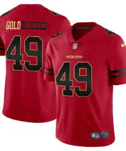 San Francisco 49ers Nike Blooded Stitched Jersey - Gold - Image 3