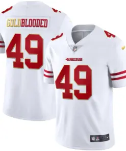 San Francisco 49ers Nike Blooded Stitched Jersey - Gold - Image 5