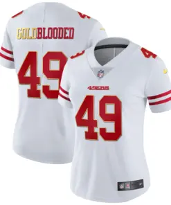 San Francisco 49ers Nike Blooded Stitched Jersey - Gold - Image 6