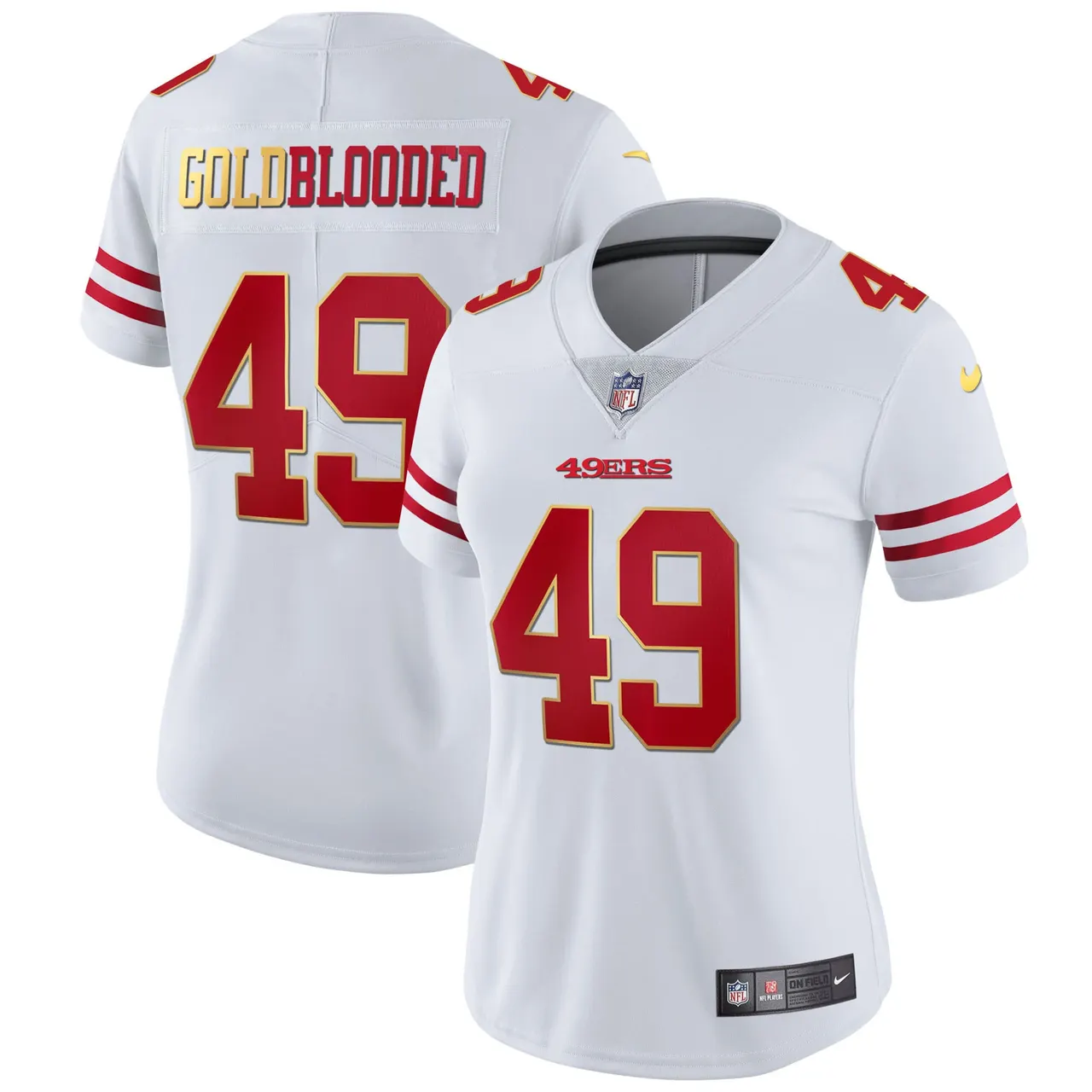 San Francisco 49ers Nike Blooded Stitched Jersey - Gold - Image 6