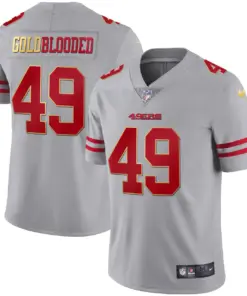 San Francisco 49ers Nike Blooded Stitched Jersey - Gold - Image 7