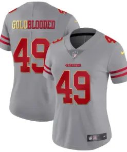 San Francisco 49ers Nike Blooded Stitched Jersey - Gold - Image 8