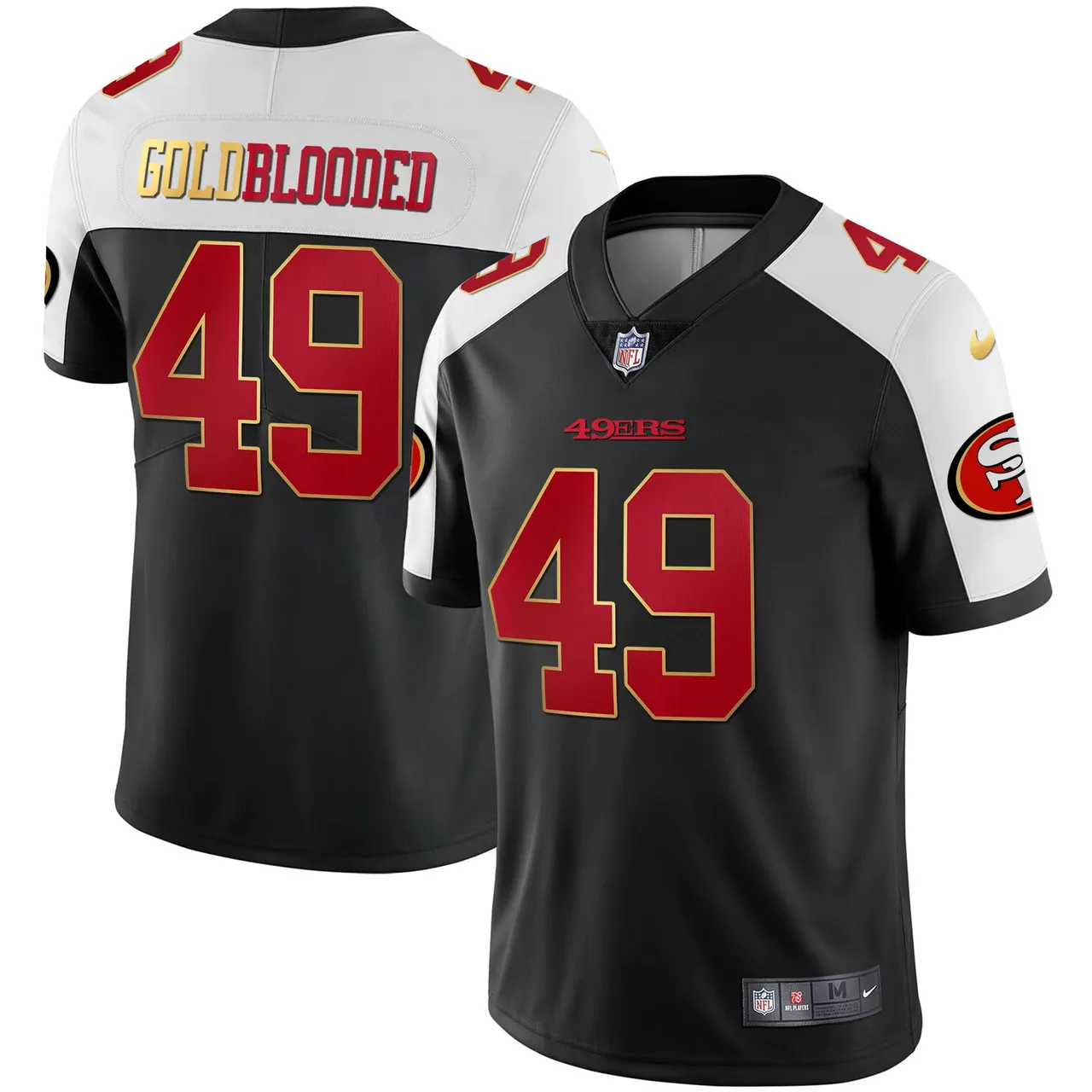 San Francisco 49ers Nike Blooded Stitched Jersey - Gold - Image 11