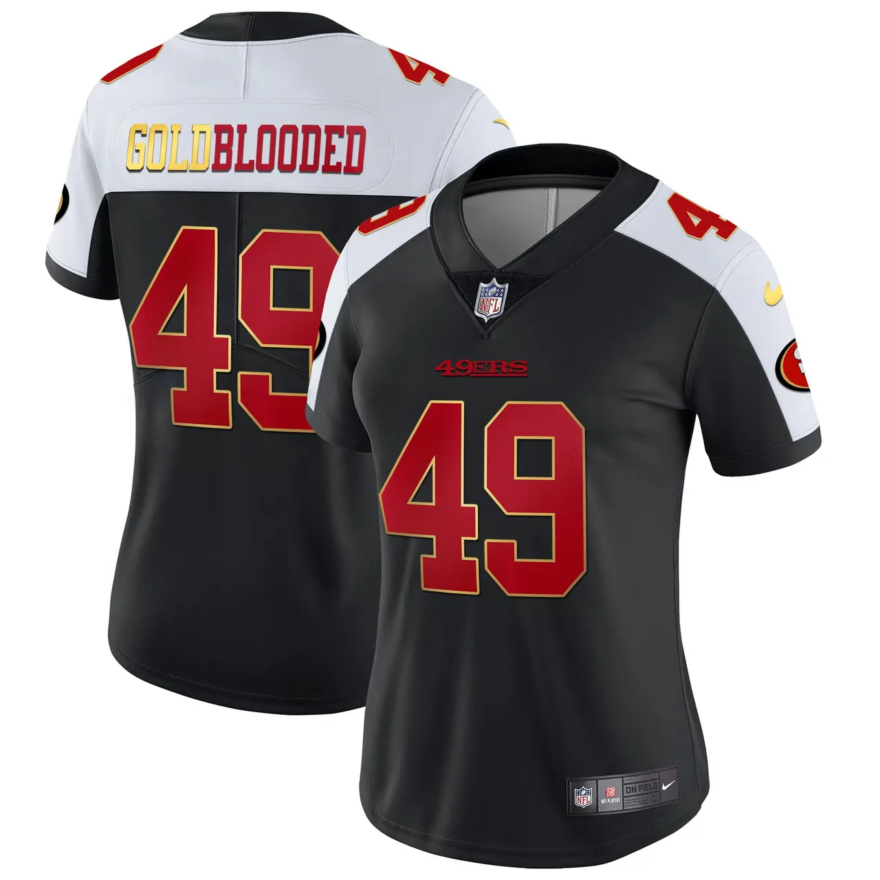 San Francisco 49ers Nike Blooded Stitched Jersey - Gold - Image 12