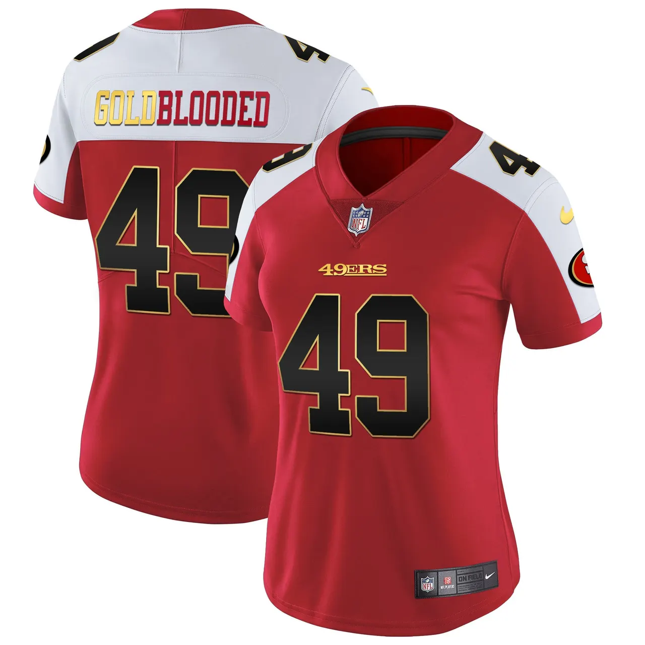 San Francisco 49ers Nike Blooded Stitched Jersey - Gold - Image 14