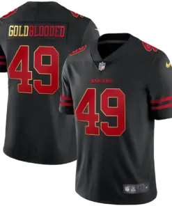 San Francisco 49ers Nike Blooded Stitched Jersey - Gold