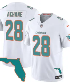 Miami Dolphins Nike Florida State Patch Limited Jersey - White - Image 4