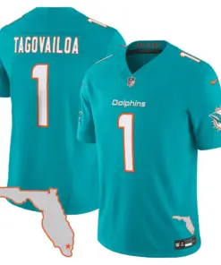 Miami Dolphins Nike Florida State Patch Limited Jersey - White - Image 7