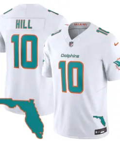Miami Dolphins Nike Florida State Patch Limited Jersey - White - Image 12