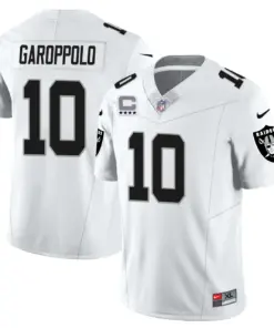 Las Vegas Raiders Nike 2023 Vapor Limited Stitched Jersey - Silver - Image 8