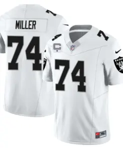 Las Vegas Raiders Nike 2023 Vapor Limited Stitched Jersey - Silver - Image 10