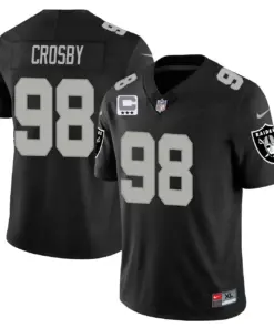 Las Vegas Raiders Nike 2023 Vapor Limited Stitched Jersey - Silver - Image 12
