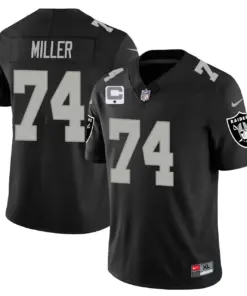 Las Vegas Raiders Nike 2023 Vapor Limited Stitched Jersey - Silver - Image 15