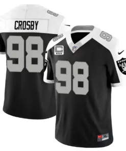 Las Vegas Raiders Nike 2023 Vapor Limited Stitched Jersey - Silver - Image 21