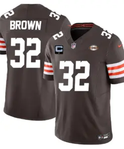 Alternative view of Cleveland Browns Nike Vapor Limited Stitched Jersey - Brown