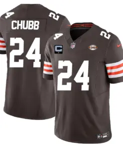Cleveland Browns Nike Vapor Limited Stitched Jersey - Brown - Image 3