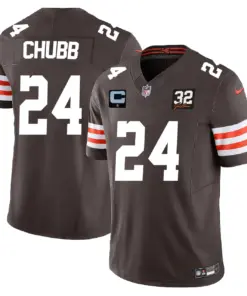 Cleveland Browns Nike Vapor Limited Stitched Jersey - Brown - Image 4