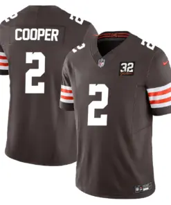 Cleveland Browns Nike Vapor Limited Stitched Jersey - Brown - Image 6