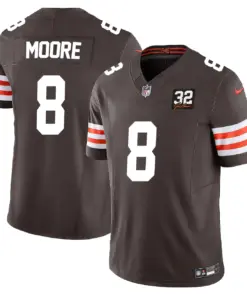 Cleveland Browns Nike Vapor Limited Stitched Jersey - Brown - Image 10