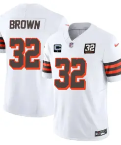 Cleveland Browns Nike Vapor Limited Stitched Jersey - Brown - Image 13