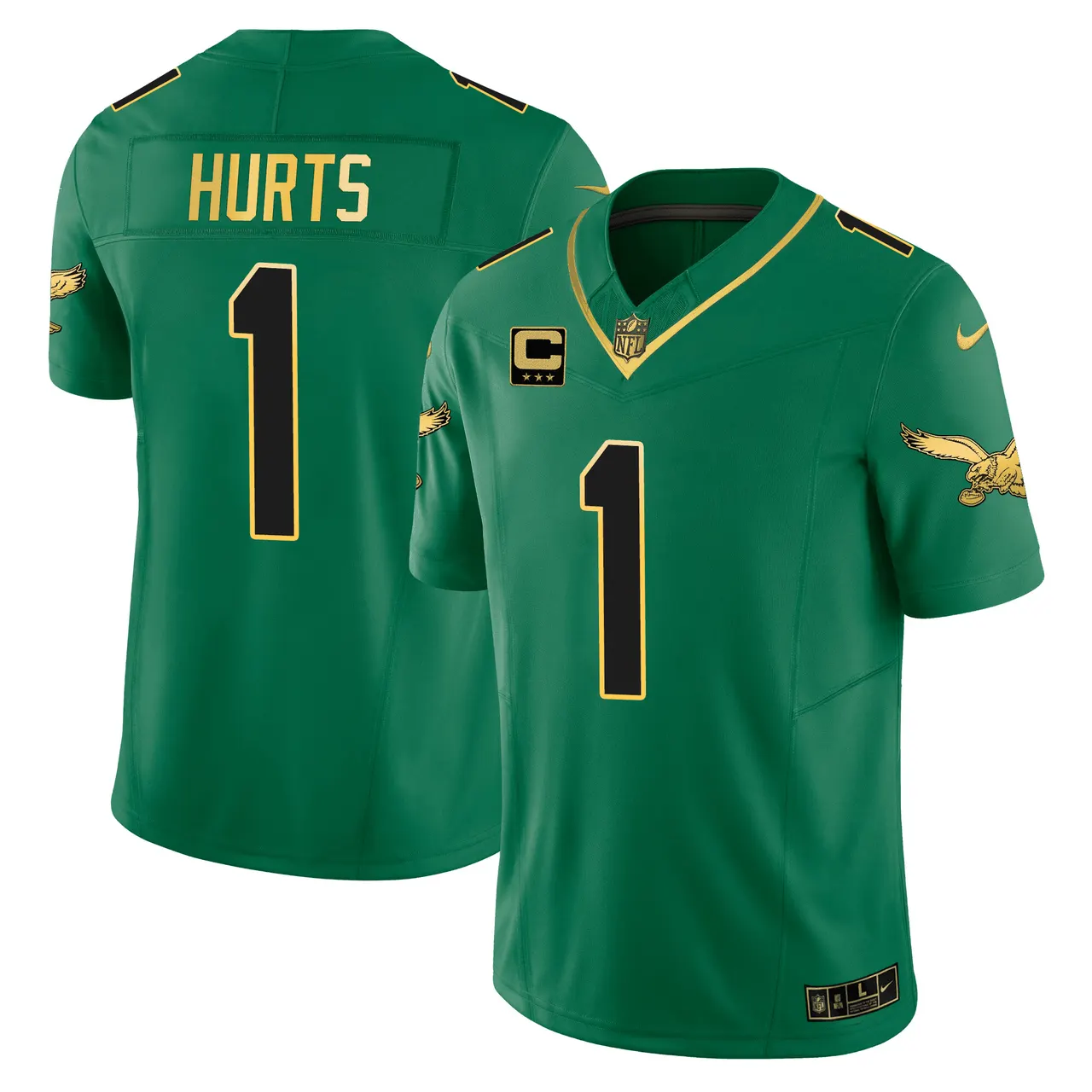 Philadelphia Eagles Nike Golden Edition Limited Jersey Gold Edition - Gold - Image 5