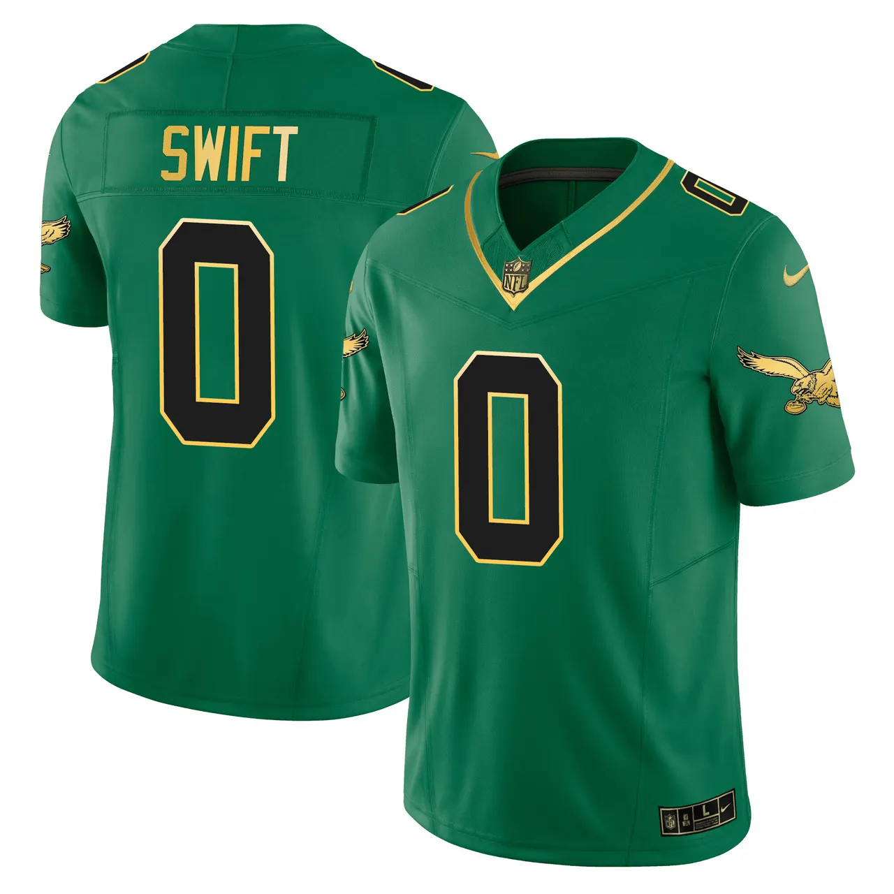 Philadelphia Eagles Nike Golden Edition Limited Jersey Gold Edition - Gold - Image 7