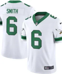 Alternative view of Philadelphia Eagles Nike Throwback Kelly Vapor Stitched Jersey - White