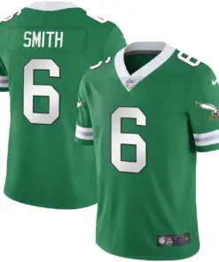 Philadelphia Eagles Nike Throwback Kelly Vapor Stitched Jersey - White - Image 11