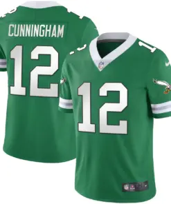 Philadelphia Eagles Nike Throwback Kelly Vapor Stitched Jersey - White - Image 12