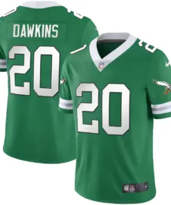 Philadelphia Eagles Nike Throwback Kelly Vapor Stitched Jersey - White - Image 14
