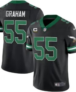 Philadelphia Eagles Nike Throwback Kelly Vapor Stitched Jersey - White - Image 22