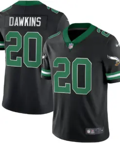 Philadelphia Eagles Nike Throwback Kelly Vapor Stitched Jersey - White - Image 23