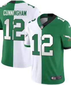 Philadelphia Eagles Nike Throwback Kelly Vapor Stitched Jersey - White - Image 30