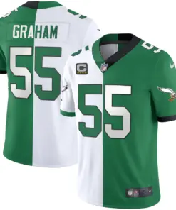 Philadelphia Eagles Nike Throwback Kelly Vapor Stitched Jersey - White - Image 31