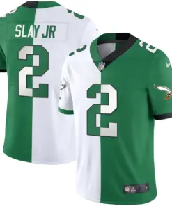 Philadelphia Eagles Nike Throwback Kelly Vapor Stitched Jersey - White - Image 35