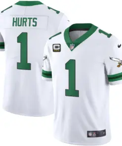 Philadelphia Eagles Nike Throwback Kelly Vapor Stitched Jersey - White
