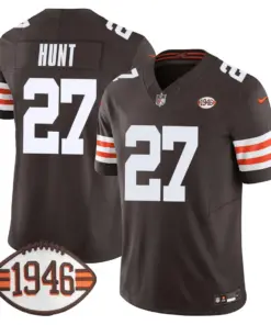 Cleveland Browns Nike 75th Anniversary + Ohio States Location Patch Limited Jersey - Image 3
