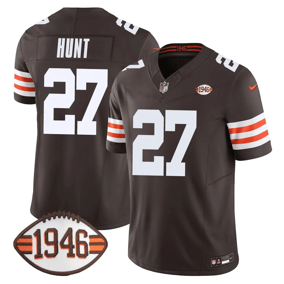 Cleveland Browns Nike 75th Anniversary + Ohio States Location Patch Limited Jersey - Image 3