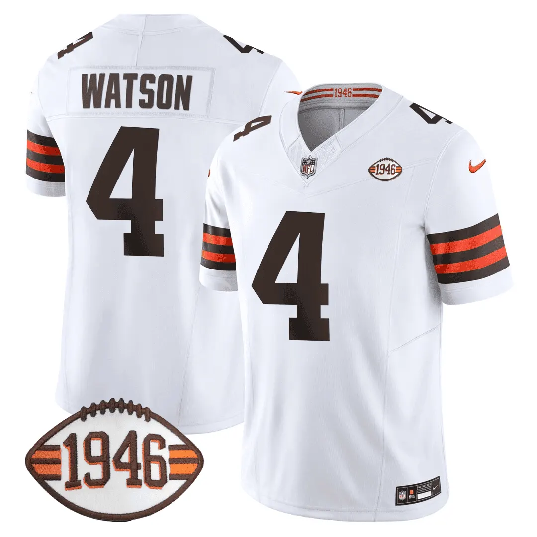 Cleveland Browns Nike 75th Anniversary + Ohio States Location Patch Limited Jersey - Image 4