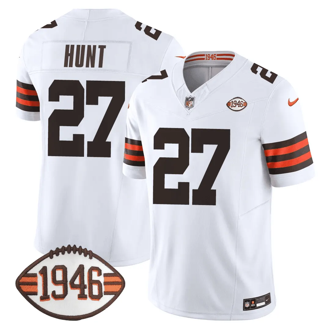 Cleveland Browns Nike 75th Anniversary + Ohio States Location Patch Limited Jersey - Image 6