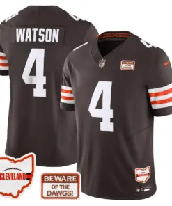 Cleveland Browns Nike 75th Anniversary + Ohio States Location Patch Limited Jersey - Image 7