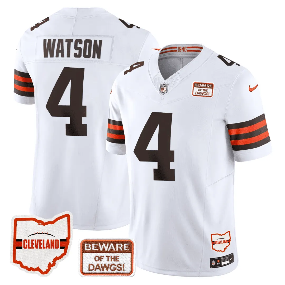 Cleveland Browns Nike 75th Anniversary + Ohio States Location Patch Limited Jersey - Image 10