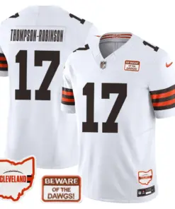 Cleveland Browns Nike 75th Anniversary + Ohio States Location Patch Limited Jersey - Image 11