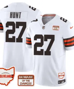 Cleveland Browns Nike 75th Anniversary + Ohio States Location Patch Limited Jersey - Image 12