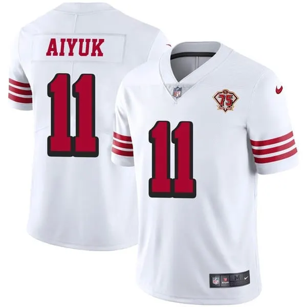 San Francisco 49ers Nike 75th Anniversary Color Rush Stitched Jersey - Image 3