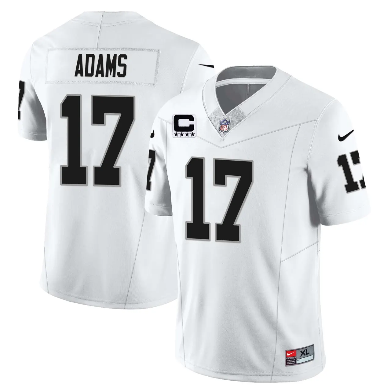 Las Vegas Raiders Nike 2023 Limited Stitched Jersey - Silver - Image 2
