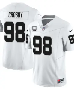 Las Vegas Raiders Nike 2023 Limited Stitched Jersey - Silver - Image 3