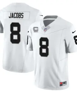 Las Vegas Raiders Nike 2023 Limited Stitched Jersey - Silver - Image 4