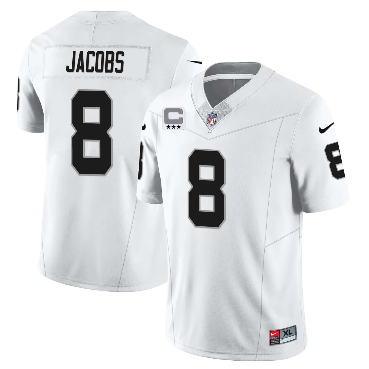 Las Vegas Raiders Nike 2023 Limited Stitched Jersey - Silver - Image 4