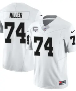 Las Vegas Raiders Nike 2023 Limited Stitched Jersey - Silver - Image 5